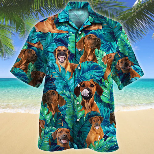 Rhodesian Ridgeback Dog Lovers Gift Lively Forest Hawaiian Shirt, Hawaiian Shirt Gift, Christmas Gift