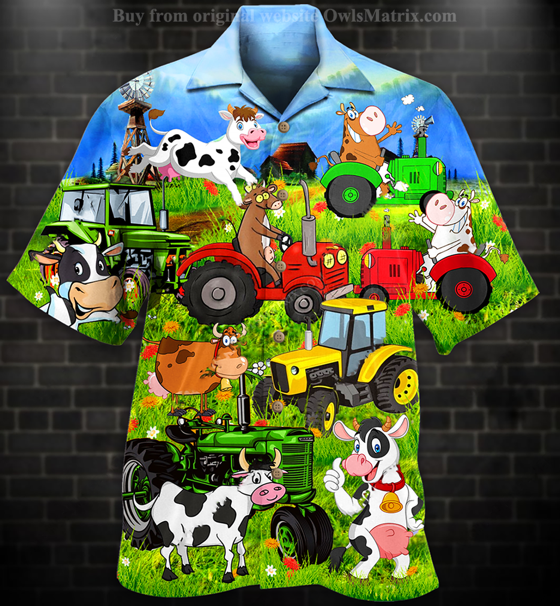 Cows Happy Everyday - Hawaiian Shirt, Hwaiian For Gift