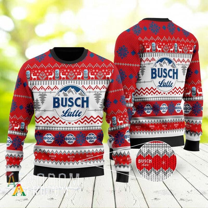 Busch Latte Ugly Christmas Sweater,Christmas Ugly Sweater,Christmas Gift,Gift Christmas 2022