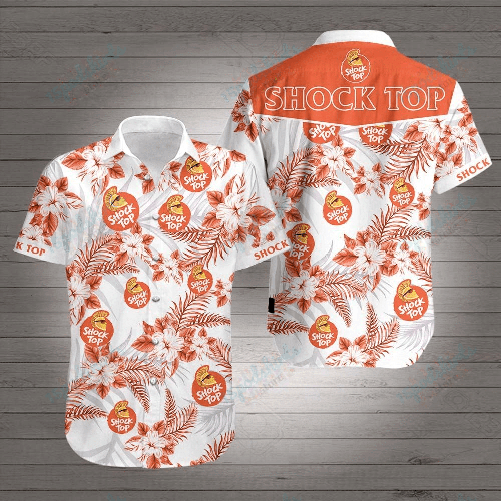 Shock Top Hawaiian Aloha Shirt Hawaiian Shorts Beach Short Sleeve, Hawaiian Shirt Gift, Christmas Gift