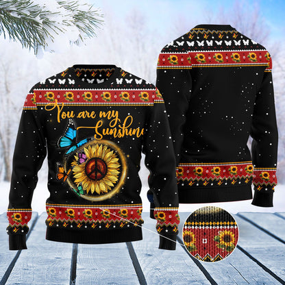 Butterfly Sunshine Ugly Christmas Sweater, Christmas Ugly Sweater,Christmas Gift,Gift Christmas 2022