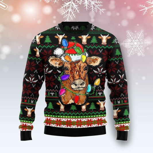 Cow With Santa Ugly Christmas Sweater,Christmas Ugly Sweater,Christmas Gift,Gift Christmas 2022