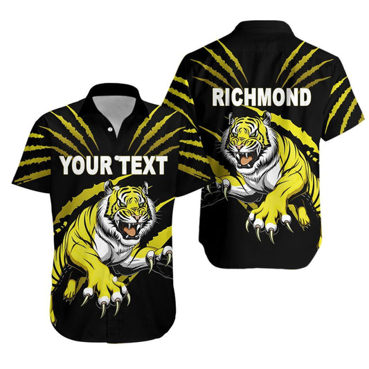 Richmond Hawaiian Aloha Shirt Tigers K8 Hawaiian Shorts Beach Short Sleeve, Hawaiian Shirt Gift, Christmas Gift