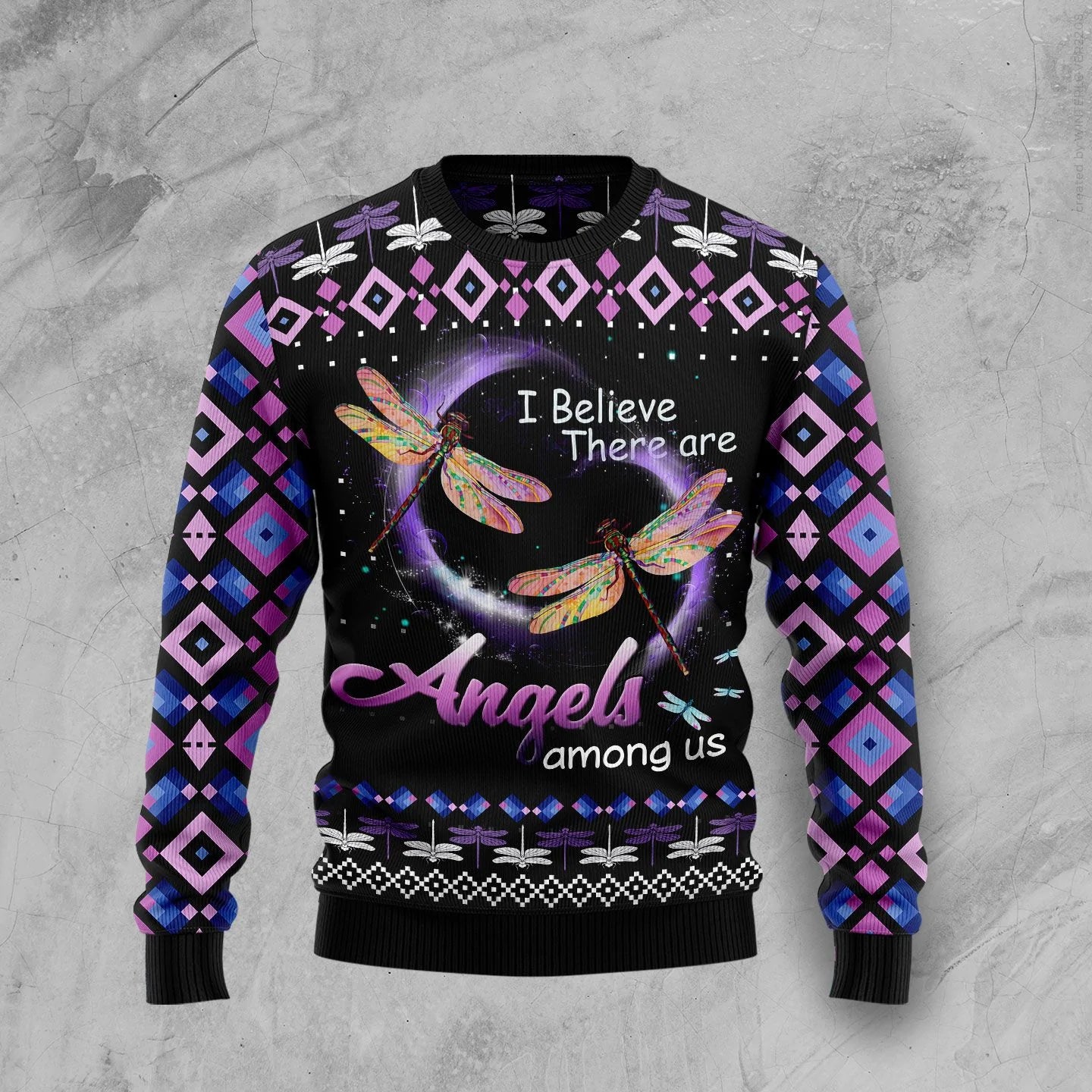 Dragonfly Angels Ugly Christmas Sweater,Christmas Ugly Sweater,Christmas Gift,Gift Christmas 2024