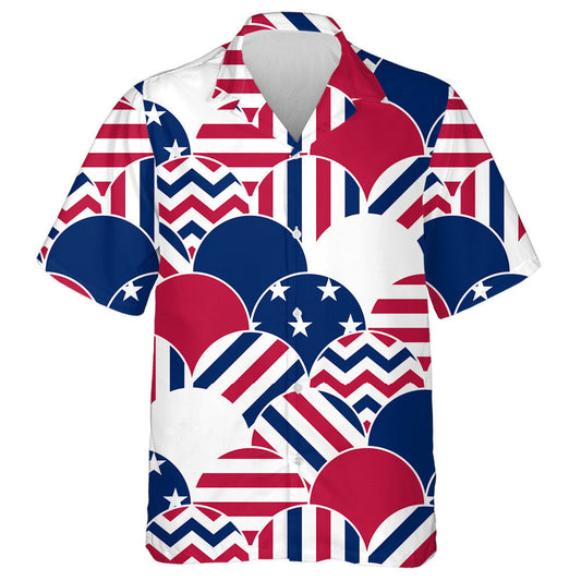 Scale Pattern With Various Patriotic American Flag Colors Hawaiian Shirt, Hawaiian Shirt Gift, Christmas Gift
