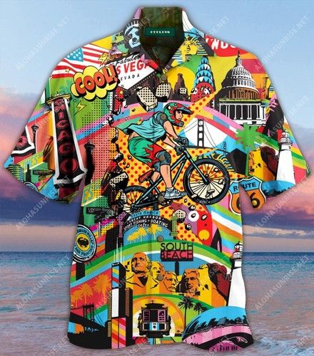 Amazing Cycling Hawaiian Shirt, Hawaiian Shirt Gift, Christmas Gift