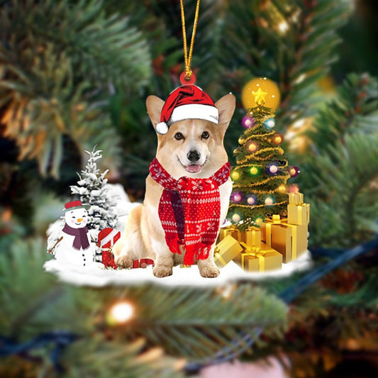 Ornament- Corgi Christmas Ornament Dog Ornament, Car Ornament, Pet Love Gift, Christmas Ornament