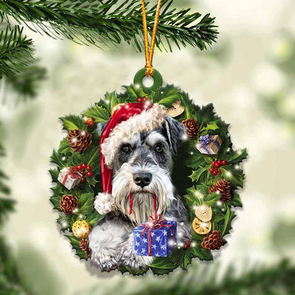 Schnauzer And Christmas Gift For Her Gift For Him Gift For Schnauzer Lover Ornament,Christmas Gift,Christmas Decoration