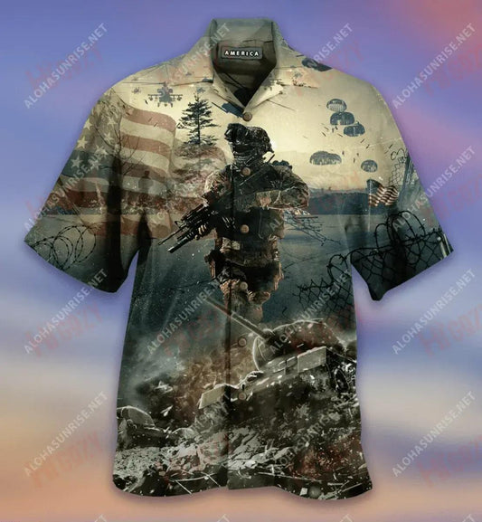 Brave Steps Unisex Short Sleeve Shirt Ocean Hawaiian T Shirts Best Hawaiian Shirts Hawaiian Shirts For Men, Hawaiian Shirt Gift, Christmas Gift
