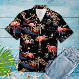 Flamingo On Vacation - Hawaiian Shirt_ Hawaiian Shirt Gift, Christmas Gift