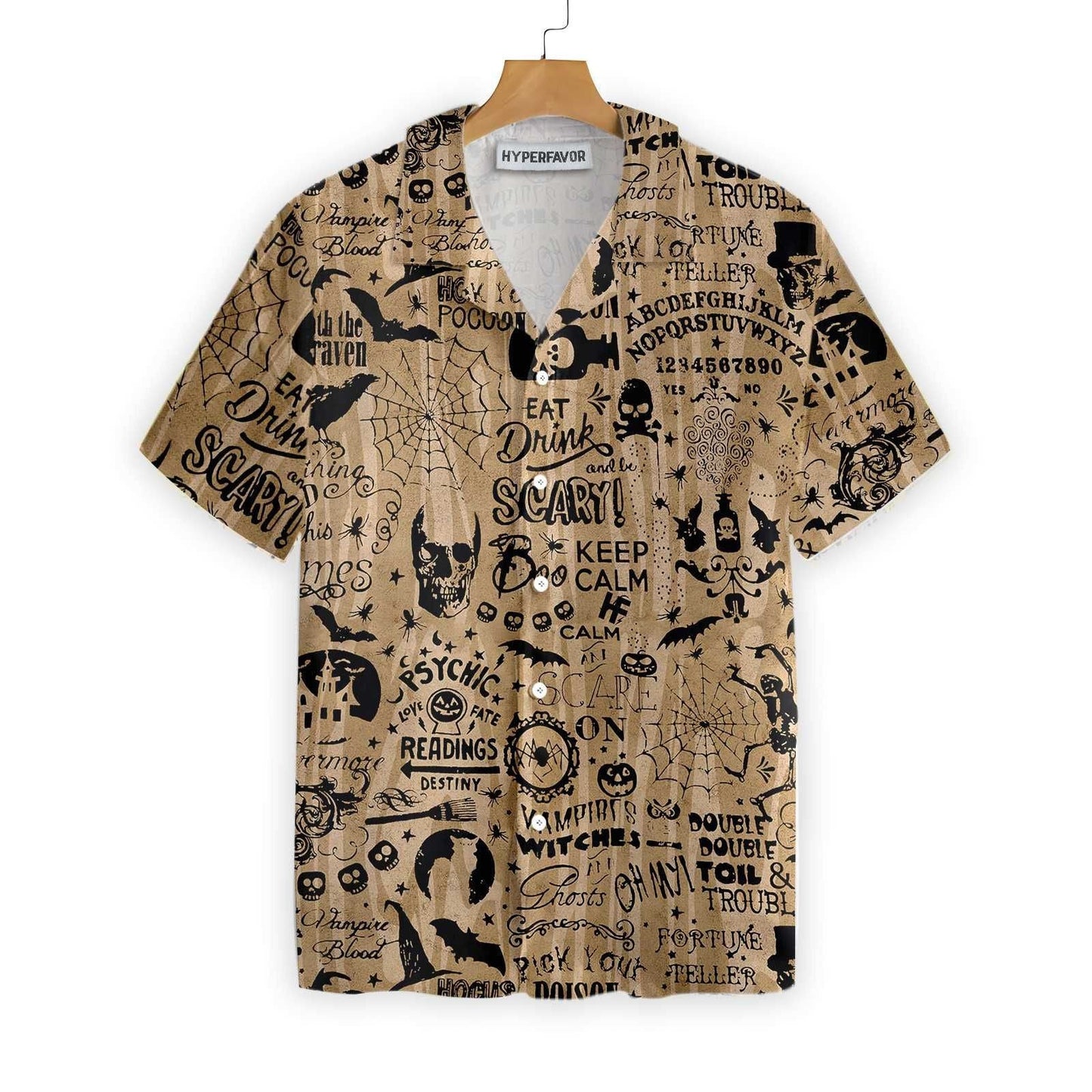 Halloween Ouija Shirt For Men Hawaiian Shirt, Hawaiian For Gift