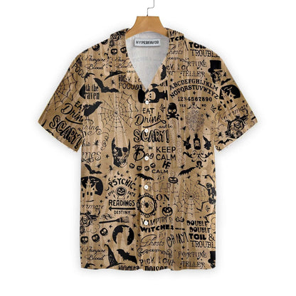 Halloween Ouija Shirt For Men Hawaiian Shirt, Hawaiian For Gift