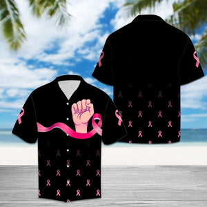 Amazing Breast Cancer Awareness Pink Ribbon Pattern Hawaiian Shirt, Hawaiian Shirt Gift, Christmas Gift