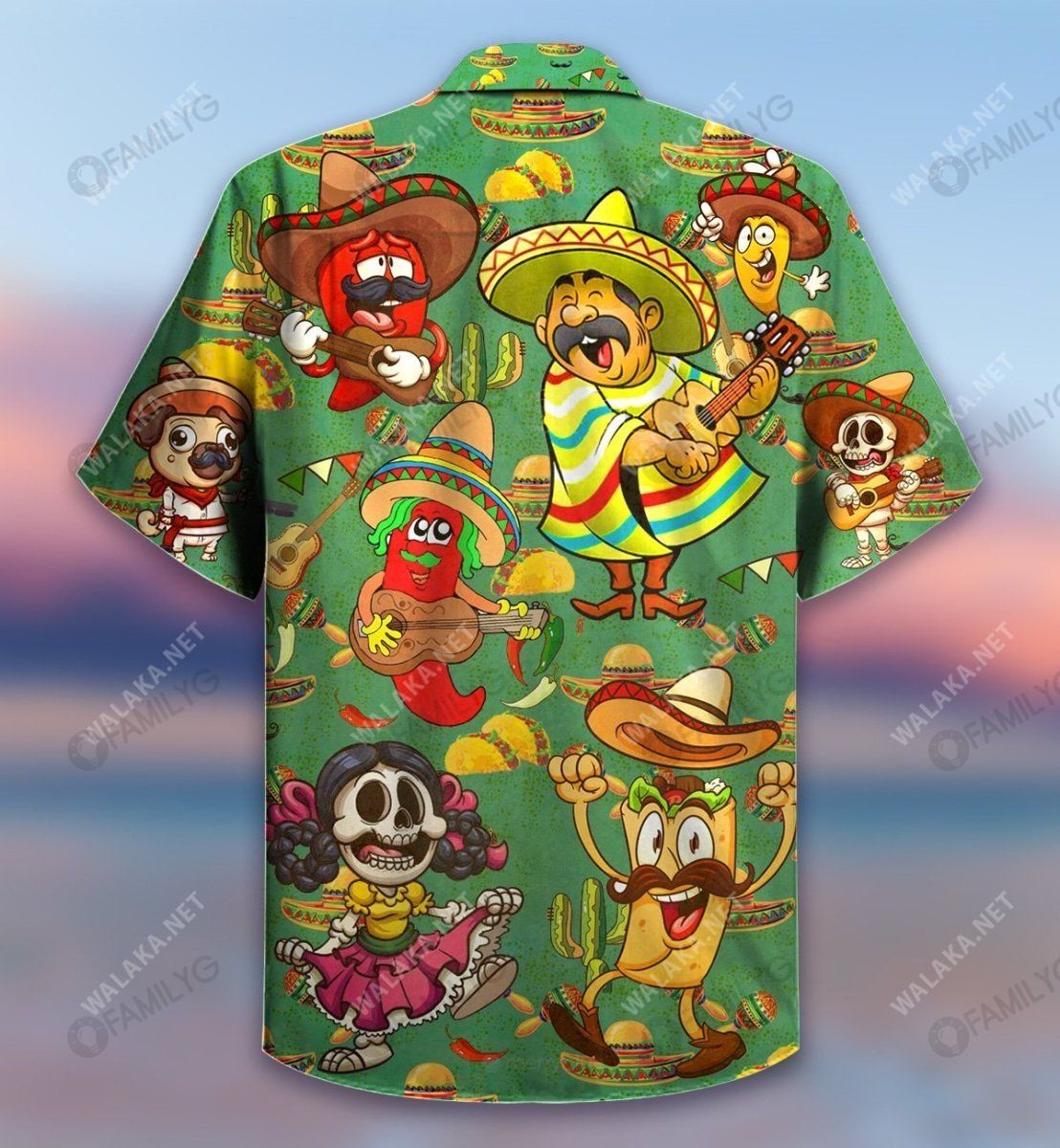 Love Mexican Culture Unisex Hawaiian Shirt, Hawaiian Shirt Gift, Christmas Gift