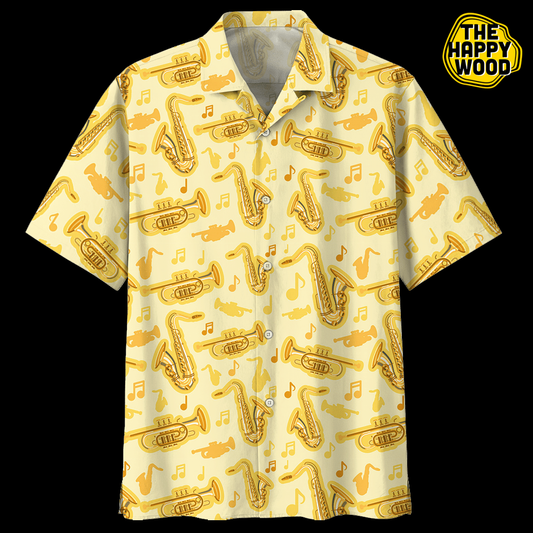 Saxophone Hawaiian Shirt, Hawaiian Shirt Gift, Christmas Gift