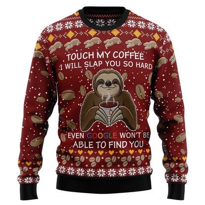 Sloth Coffee Ugly Christmas Sweater, Christmas Gift,Gift Christmas 2024
