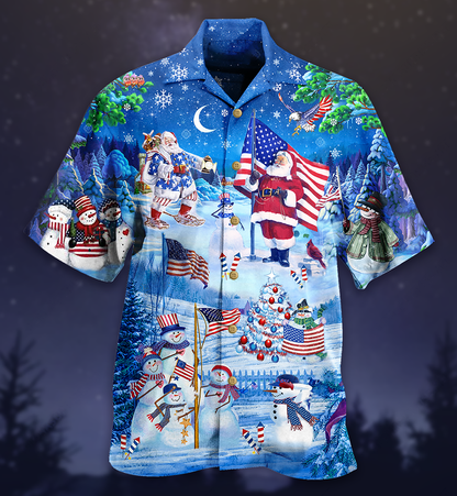 America Merry Xmas - Hawaiian Shirt, Christmas Gift