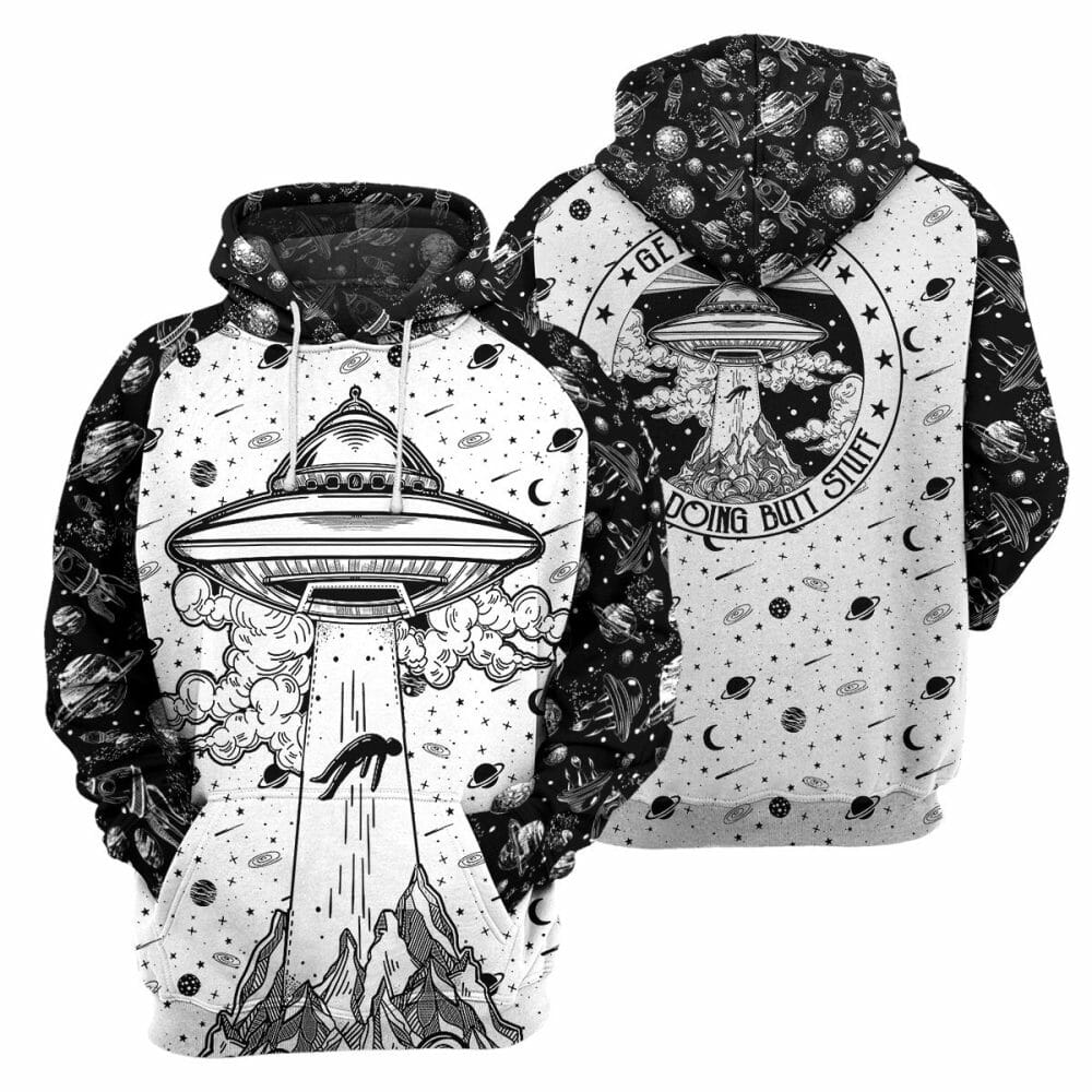UFO Ailen - 3D All Over Printed Shirt Tshirt Hoodie Apparel