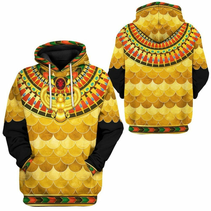 3D Gold Pharaoh Cosplay Custom Tshirt Hoodie Apparel