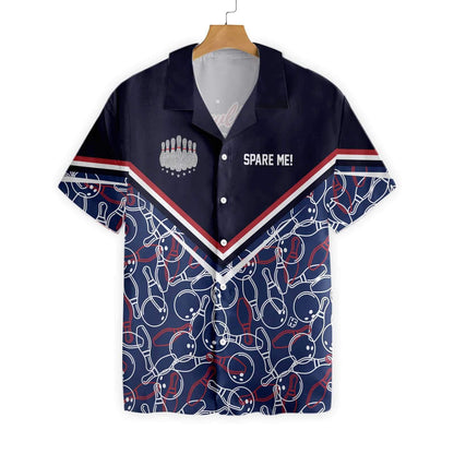 Ideal Spare Me Bowling Design Hawaiian Shirt, Hawaiian For Gift