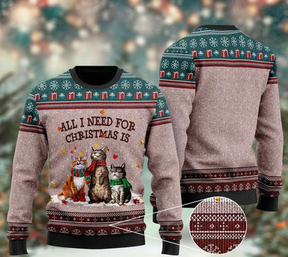 Black Cat Ugly Christmas Sweater, Christmas Ugly Sweater,Christmas Gift,Gift Christmas 2022