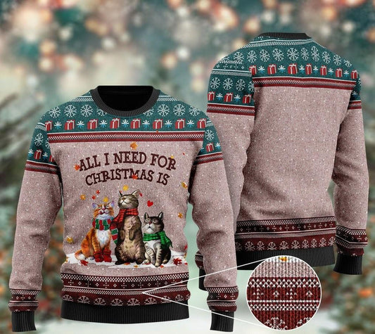 Black Cat Ugly Christmas Sweater, Christmas Ugly Sweater,Christmas Gift,Gift Christmas 2022