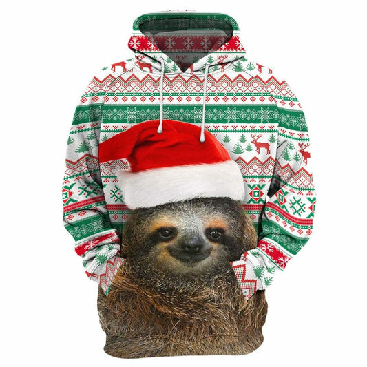 Sloth Christmas - 3D All Over Printed Shirt Tshirt Hoodie Apparel