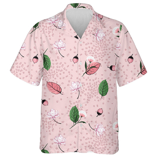 Sweet Autumn Leaves With Animal Skin Leopard Hawaiian Shirt, Hawaiian Shirt Gift, Christmas Gift