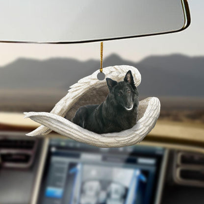 Belgian Sheepdog Sleeping Angel Belgian Sheepdog Lover Dog Mom Ornament Cus Tjl,Christmas Gift,Christmas Decoration