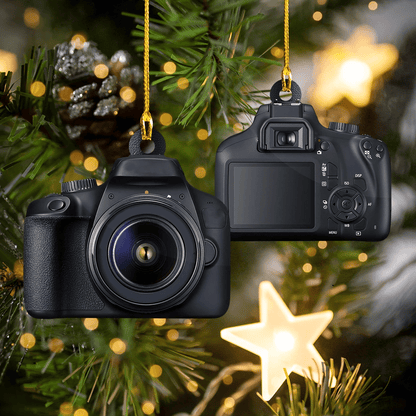 Camera Christmas Ornament, Happy Christmas Ornament, Christmas Gift, Christmas Decoration
