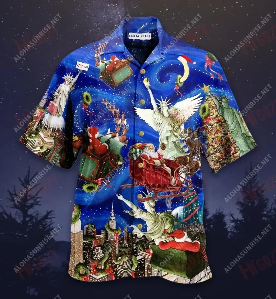 Dear Santa, Give Me Liberty N Christmas Short Hawaiian Shirt Ocean Hawaiian T Shirts Hawaiian Crazy Shirts Hawaiian Shirt Pattern, Hawaiian Shirt Gift, Christmas Gift