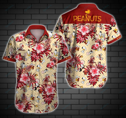 Peanuts Style 2 Hawaiian Aloha Shirt Hawaiian Shorts Beach Short Sleeve, Hawaiian Shirt Gift, Christmas Gift