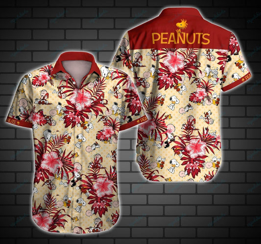 Peanuts Style 2 Hawaiian Aloha Shirt Hawaiian Shorts Beach Short Sleeve, Hawaiian Shirt Gift, Christmas Gift
