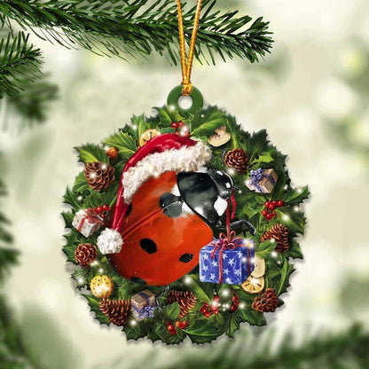 Ladybug And Christmas Gift For Her Gift For Him Gift For Ladybug Lover Ornament,Christmas Gift,Christmas Decoration