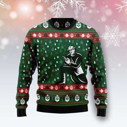Awesome Firefighter Ugly Christmas Sweater, Christmas Gift, Gift Christmas 2024