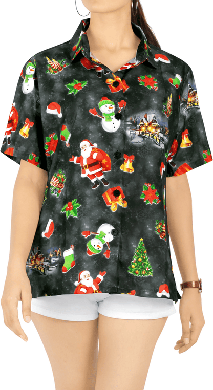 Lovely Snowman And Christmas Design Hawaiian Shirt,Hawaiian Shirt Gift, Christmas Gift