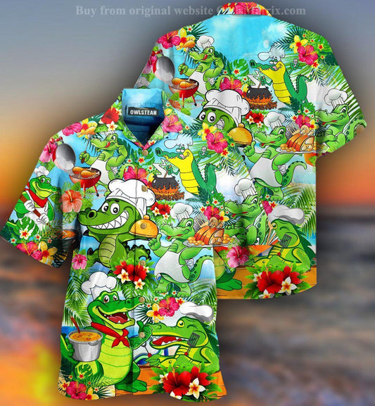 Animals Alligator Chef - Hawaiian Shirt, Hawaiian Shirt Gift, Christmas Gift