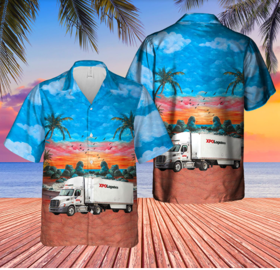 XPO Trucks Hawaiian Shirt, Hawaiian Shirt Gift, Christmas Gift