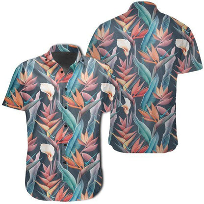 Hawaii Shirt Hawaiian Shirt Seamless Tropical Flower Hawaiian Shirt, Hawaiian Shirt Gift, Christmas Gift