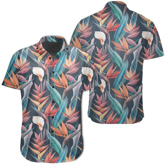 Hawaii Shirt Hawaiian Shirt Seamless Tropical Flower Hawaiian Shirt, Hawaiian Shirt Gift, Christmas Gift