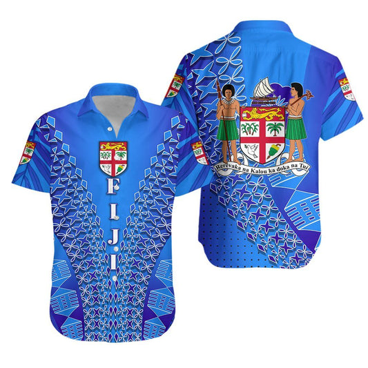 Fiji Drua Hawaiian Shirt Tapa , Hawaiian Shirt Gift, Christmas Gift