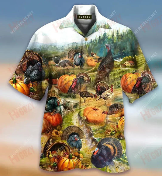 Be Turkey Short Hawaiian Shirt Ocean Short Sleeve Custom Hawaiian Shirts Crazy Shirts Hawaii,Hawaiian Shirt Gift, Christmas Gift