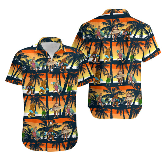 Bigfoot Hawaiian Shirt, Hawaiian Shirt Gift, Christmas Gift