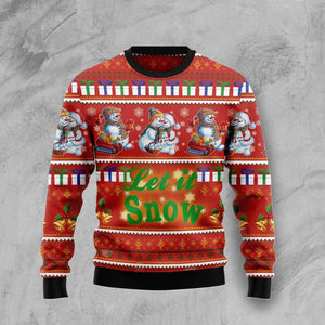 Snowman Let It Snow Ugly Christmas Sweater, Christmas Ugly Sweater,Christmas Gift,Gift Christmas 2022