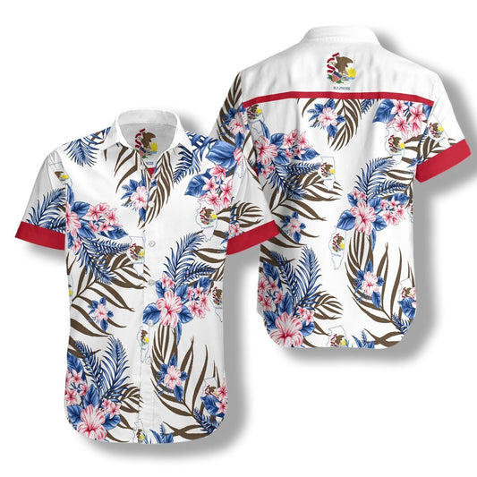 Illinois Proud Ez05 0907 Hawaiian Aloha Shirt Hawaiian Shorts Beach Short Sleeve, Hawaiian Shirt Gift, Christmas Gift