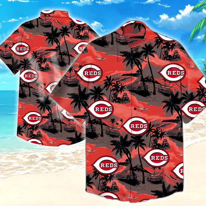Cincinnati Reds Mlb Hawaiian Shirt_Hawaiian Shirt Gift, Christmas Gift