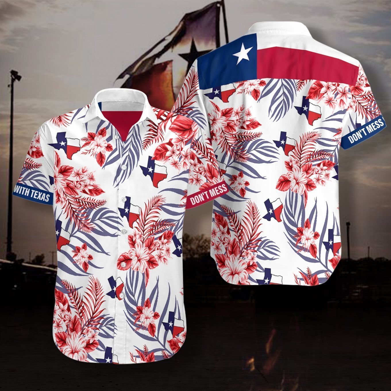 Texas Summer Hawaiian Shirt, Hawaiian Shirt Gift, Christmas Gift