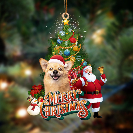 Chihuahua-Christmas Tree & Dog Hanging Christmas Plastic Hanging Ornament, Happy Christmas Ornament, Christmas Gift, Christmas Decoration