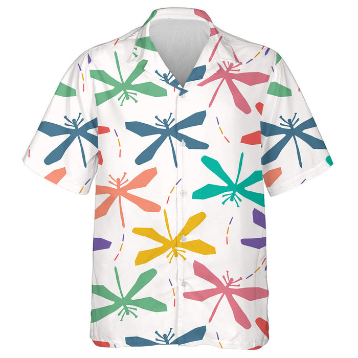 Abstract Dragonfly Wings Cut Out Shapes Hawaiian Shirt, Hawaiian Shirt Gift, Christmas Gift