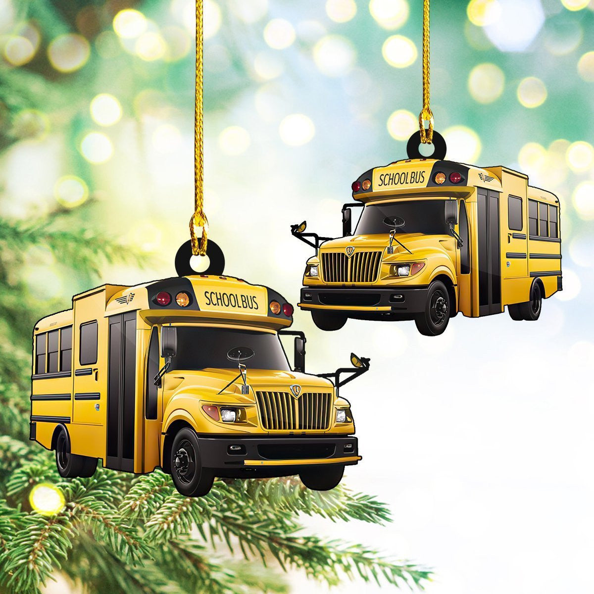 Bus Christmas Ornament, Happy Christmas Ornament, Christmas Gift, Christmas Decoration